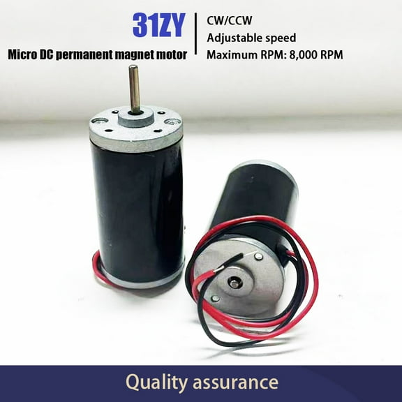 1PCS 31ZY permanent magnet DC motor micro large torque motor forward and reverse high speed motor 12v24v
