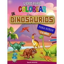 Libro para colorear de dinosaurios : Libro para colorear de dinosaurios, divertido libro para colorear para niños y niñas para relajarse y aliviar el estrés (Paperback)