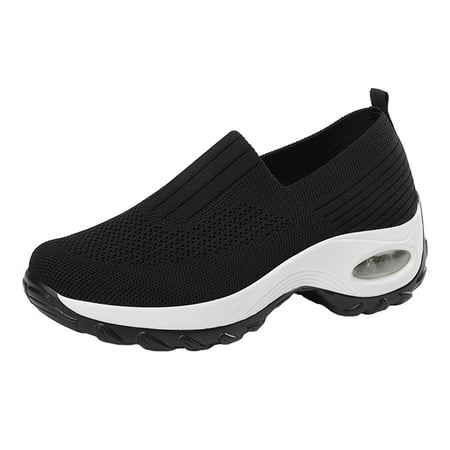 HSMQHJWE Casual Sandals For Women Fancy Sandals For Women Women Thick Sole Wedge Shoes Lazy Slippers Fashion Soft Sole Casual Shoes Soft Sole Breathable Casual Shoes Wide Feet Women Sandals