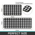 thumbnail image 2 of Buffalo Plaid Kitchen Rugs Set Sweet Home Farmhouse Decor Kitchen Mat Black and White Rug, Water Absorb Christmas Kitchen Rug Checkerboard Rug for Kitchen,17"x47"+17" X23", 2 of 6
