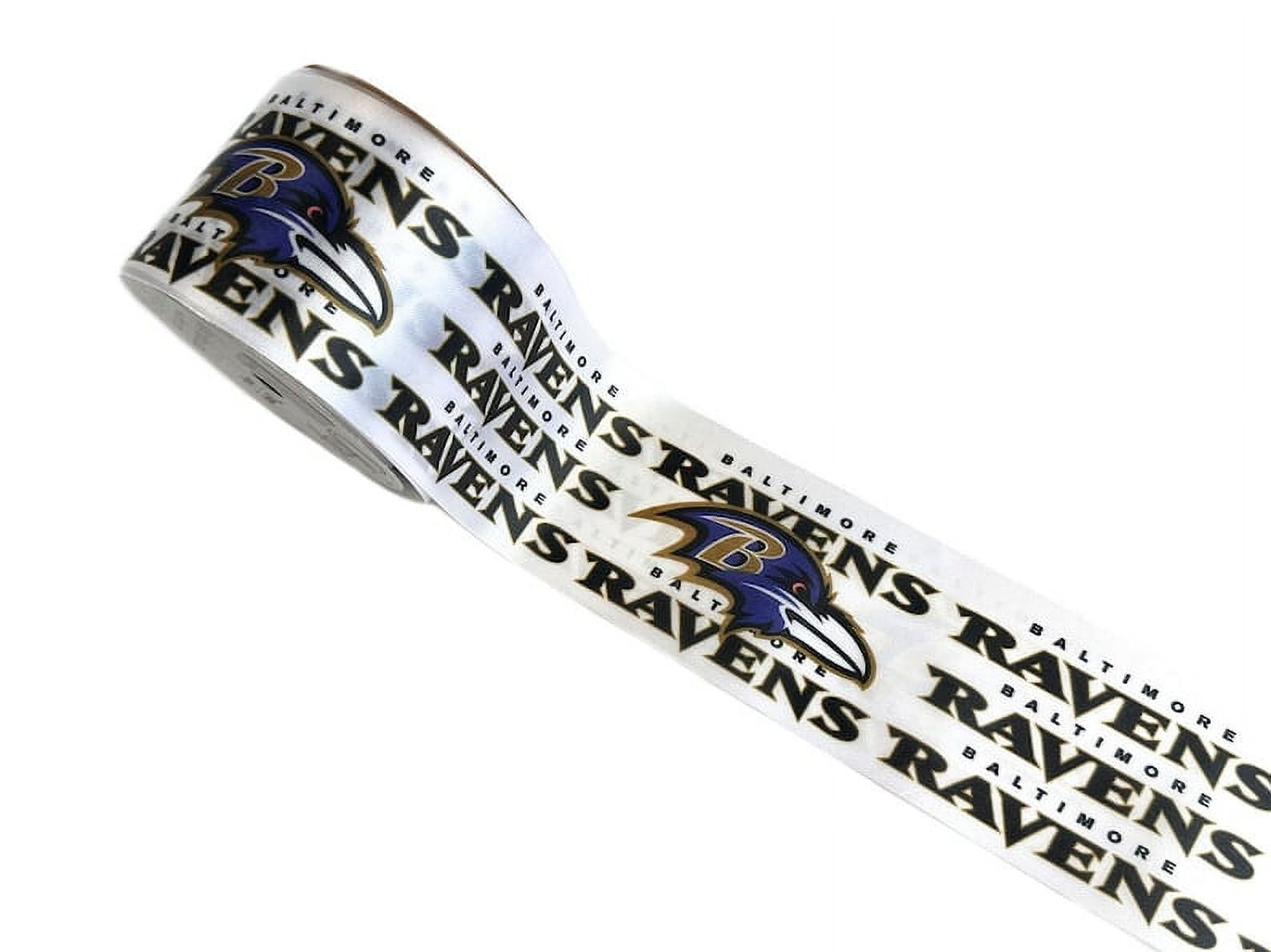Ravens Printed Ribbon 2.5"-Inch Width, 15 Foot Spool