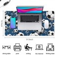 thumbnail image 5 of Long Mouse Pads for Desk,Blue Soccer Balls Pattern Desk Mats on Top Of Desks, Desk Mouse Pad Extra Large with 3mm Non-Slip Base and Stitched Edge for Gaming,Office,Work,Home 31.5"x15.7", 5 of 6