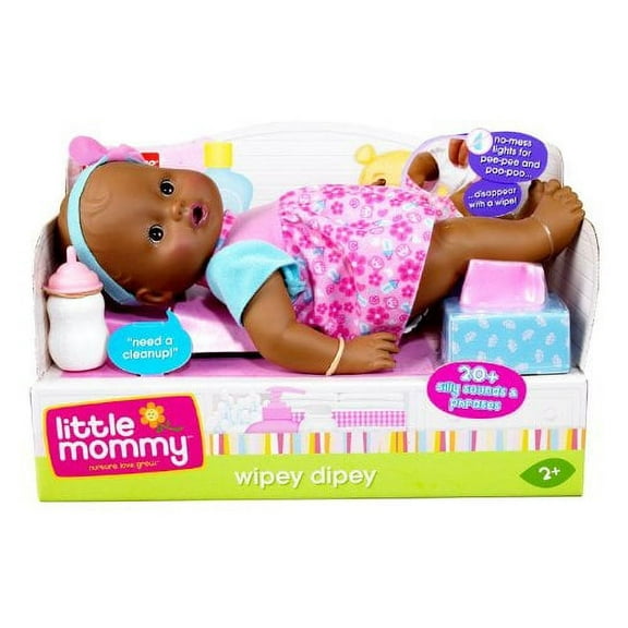 Little Mommy Wipey Dipey African American Doll, for Ages 2 