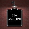thumbnail image 2 of 21 After 11PM BLACK Aluminum Composite Sign, 8.5"x10", 2 of 9