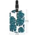 thumbnail image 6 of Square 2Pack PU Leather Retro Flowers Floral Cruise Luggage Tag with Privacy Cover and Name ID Tag for Travel Handbags Backpacks Luggage Tags, 6 of 6