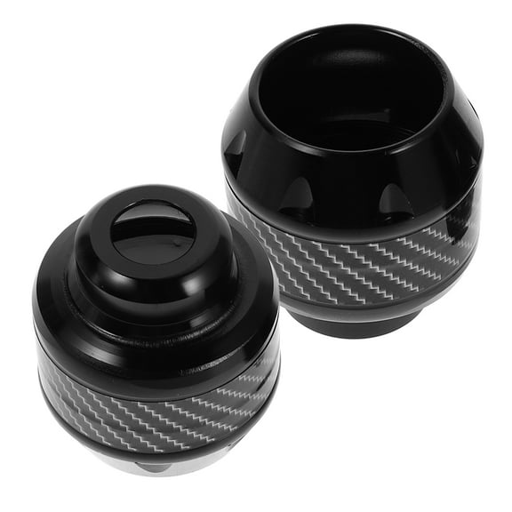 OUNONA 2Pcs Fork Frame Sliders Motorcycles Front Rear Forks Wheel Anti Protector Aluminium Alloy Motorbike Slid Falling Protection Universal Protective Caps For Moped Scooters Black