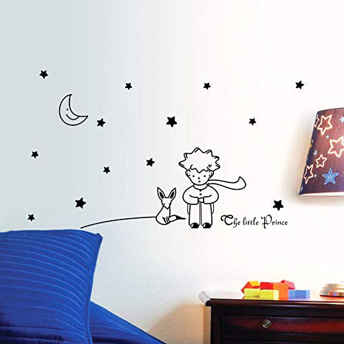 stars wall sticker art decal boys nursery 2 in 1 OUR LITTLE PRINCE we love you 