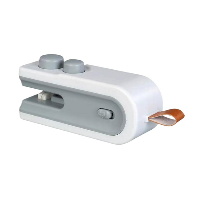 ziyahi Machine de Scellage Pratique Mini Scelleuse pour Sacs Alimentaires Attache pour Sacs Mini Scelleuse de Sacs Machine à Moisissures Résistante Sac Blanc