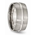 thumbnail image 4 of Titanium Brushed And Polished 10mm Grooved Band (Size 13) Made In China tb52-13, 4 of 4