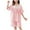 Pink, variant on CYRBOKO Girls Pajama Sets, Short Sleeve Elastic Waist Lightweight Cotton Loungewear Sets Pink Size 14-16 T