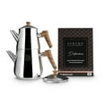 thumbnail image 6 of Serenk Traditional Turkish Tea Pot, 18/10 Stainless Steel, Rapid Boil Stove Top, 6 of 8