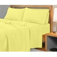 thumbnail image 5 of Royale Linens 300 Thread Count 100% Long Staple Combed Cotton Flat Sheet - Super Soft - Top Sheet - Full Flat Sheet Sold Separately - Breathable, Cool & Crisp Percale Flat Sheet Only (Full, Yellow), 5 of 10