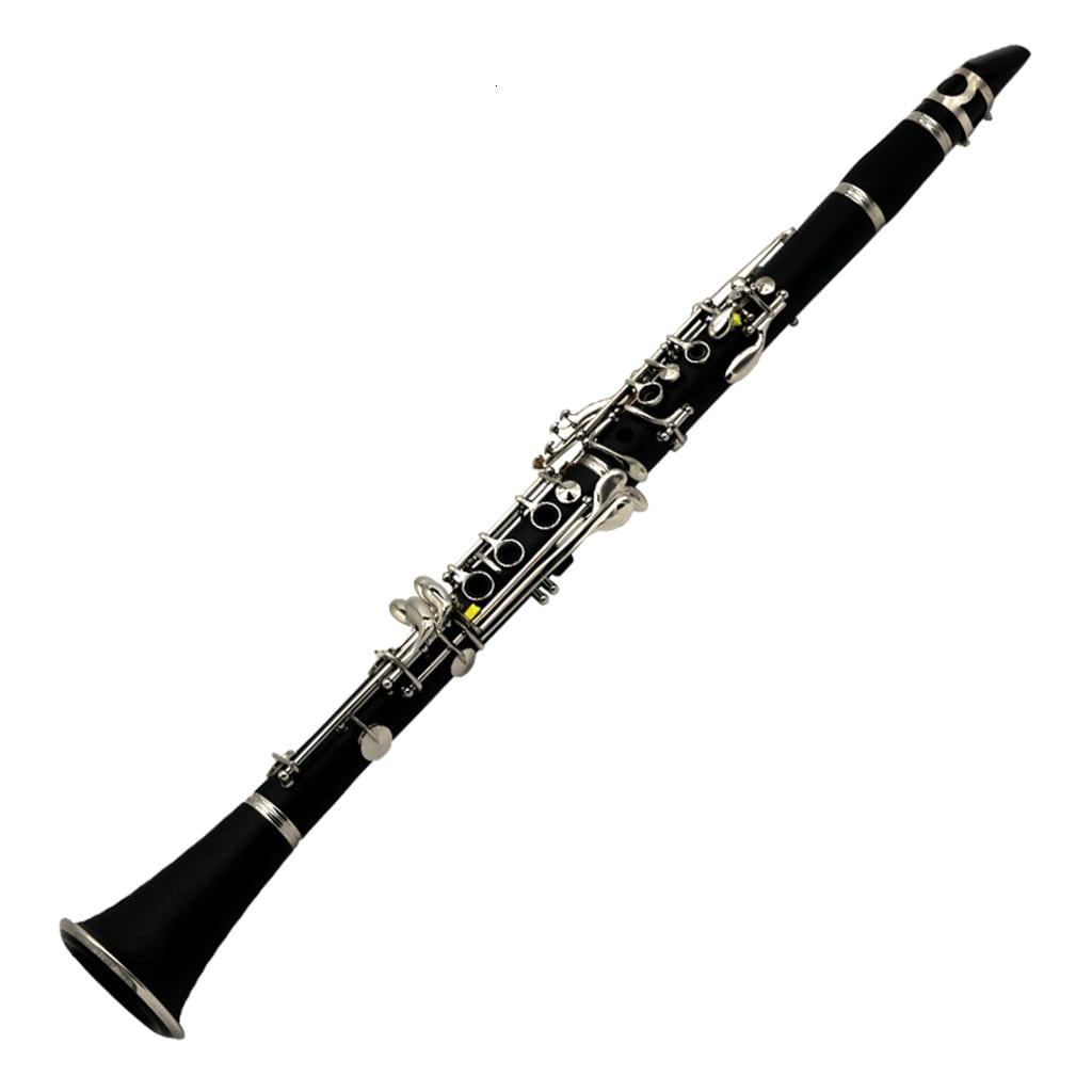 Yihuala Black Clarinet, 17 Keys Clarinet, B-Flat Clarinet For Beginner with Box, Professional Black Clarinet