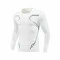 thumbnail image 2 of Gymvis Mens Shirts,T Shirts for Men,Long Sleeve Athletic,White, 2 of 6