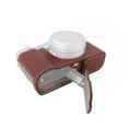 thumbnail image 1 of Graflsoa Buffalo Pattern Synthetic Leather Camera Case with Strap for Fujifilm X100VI, Coffee Brown, 1 of 6