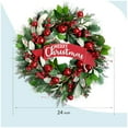 thumbnail image 2 of Winter Wreath Decorations,20 inch Christmas Front Door Wreaths, 2 of 5