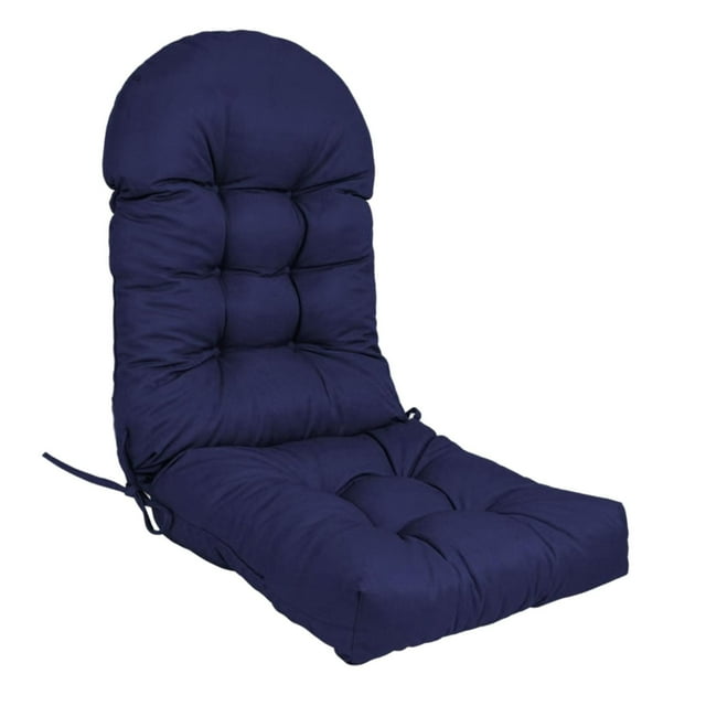 Almencla High Back Patio Chair Cushion Indoor Outdoor High Back Rocking Chair Cushion Deep Blue