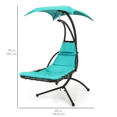 chair canopy hammock teal porch swing arc choice stand air chaise lounger hanging zoom