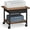 Rustic Brown and Ink Black, variant on VASAGLE Industrial Under Desk Printer Stand 2-Tier Mobile Machine Cart with Shelf Heavy Duty Storage Rack for Office and Home Black