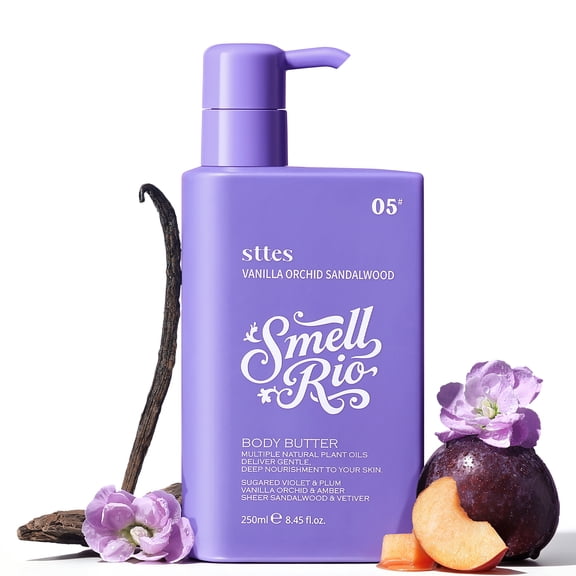 Sttes Whipped Body Butter 05, Vanilla Orchid Sandalwood Scent, 250ml
