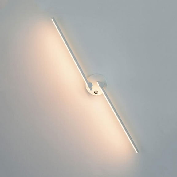 LED Vanity Wall Light Adjustable Wall Sconce Minimalist Wall Lamp, Long Linear Mirror Front Lighting Fixture, Modern Wall Mount Lights for Living Room Bedroom Bedside