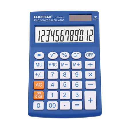 CATIGA Desktop Calculator with 12 Digit LCD Display Screen, Home or Office Use