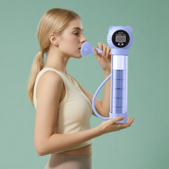 EcoNest Breathing Exercise Device For Lungs Dumbbell Breathing Trainer Abdominal Muscle Trainer Deep Breathing Trainer For Lung Capacity Exercise Facial Muscle Natural Lung Trainer For