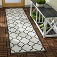 thumbnail image 3 of SAFAVIEH Beach House Nick Indoor/Outdoor Area Rug Light Grey/Charcoal, 6'7" x 6'7" Square, 3 of 10