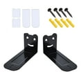 thumbnail image 1 of NATEFEMIN For Most Soundbars Home Theatre System 2 Pack Black Wall Mount Bracket Tough Metal Easy Secure Mounting Anti Slip, 1 of 9