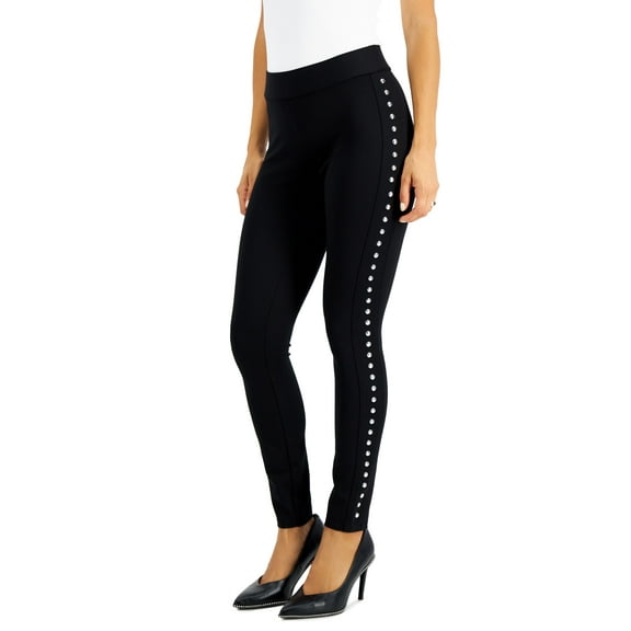 Side-Studded Leggings Deep Black XS
