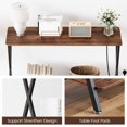 thumbnail image 3 of 41.3" Entrance Table, Side Table, Table Behind Sofa With Outlet and Two Shelves for Living Room Bedroom Entryway, 3 of 4