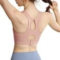 thumbnail image 3 of OSOLU Women Yoga Sports Bra With High Support And Feel Workout Sports High Support Comfortable Bralettes Light Pink S, 3 of 7
