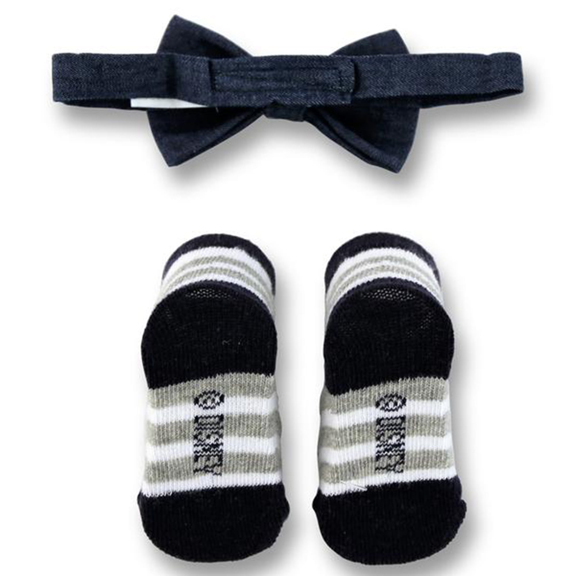Disney Baby Boys Mickey Mouse Character Bowtie & Sock Set Accessory 0-12 Months