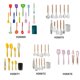 thumbnail image 5 of Silicone Cooking Utensil Set Non-stick Kitchen Utensils Set 11 PCS Heat Resistant Kitchen Tools with Wooden Handle, 5 of 5