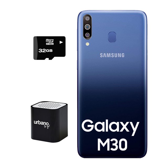 Smartphone Samsung Galaxy M30 32GB más Micro SD 32GB y Mini Bocina Urbano To Go