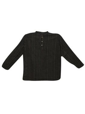 Mogul Bohemian Men's Fashion Shirt Short Kurta Trendy Cotton Tunic Traditional Wear