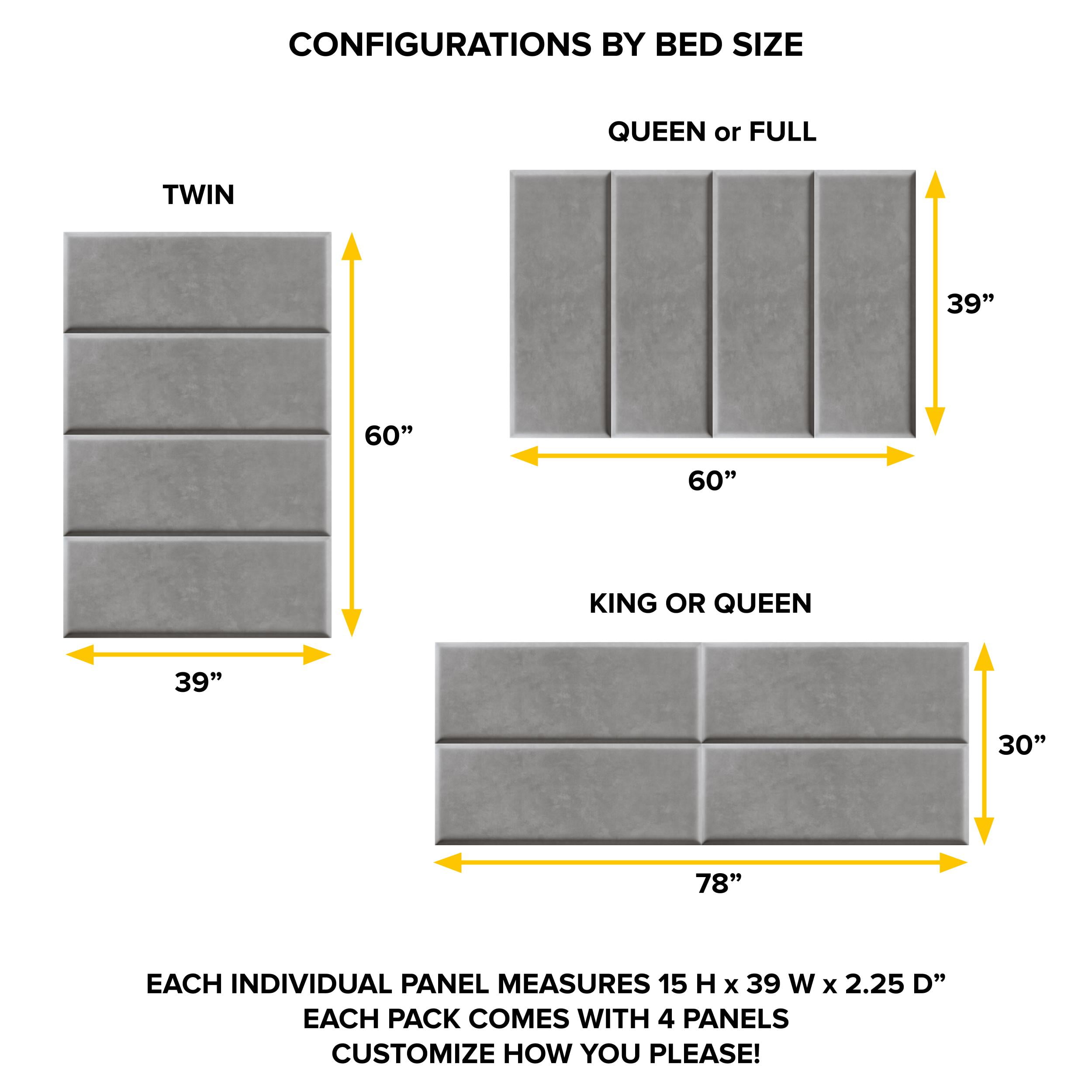 Boyd Sleep Customizable Upholstered Wall Decor Panels, Black Faux Leather, Set of 4