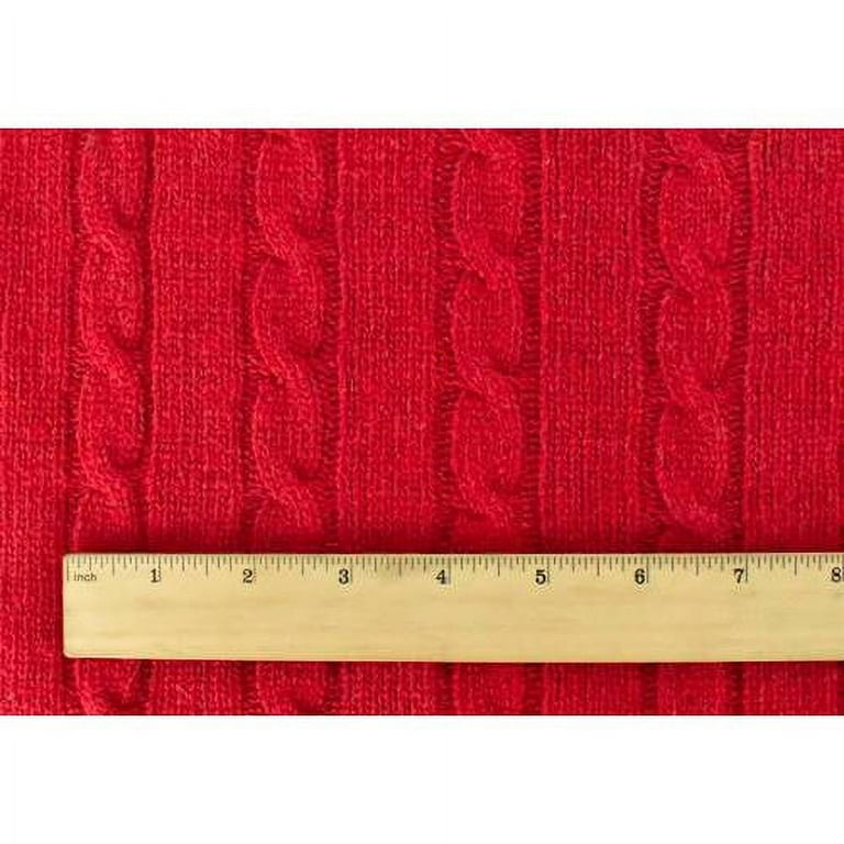 Red sweater cheap knit fabric