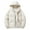 White, variant on Kilaqueen Mens Oversized Puffer Jackets Fall Winter Heavyweight Zip-Up Snow Coat Adjustable Waterproof Thicken Warm Long Sleeve Hooded Coat