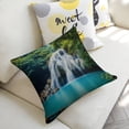 thumbnail image 5 of Waterfall trees blue pool linen throw pillowcase decoration pillowcase gifting preferred 24x24 inch cushion cover 2 sets sofa pillowcase sofa bedroom living room car, 5 of 8