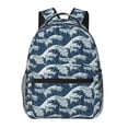 thumbnail image 1 of Easygdp A Japanese Great Wave Mochila Ergonómica Versátil para Laptop - Múltiples Bolsillos, Correas Ajustables, Unisex para Escuela, Viajes y Actividades al Aire Libre-One Size, 1 of 5