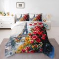 thumbnail image 2 of Erosebridal Paris Decor Comforter Set Toddler Girly French Eiffel Tower Bedding Sets Women 2 Pieces, 2 of 7