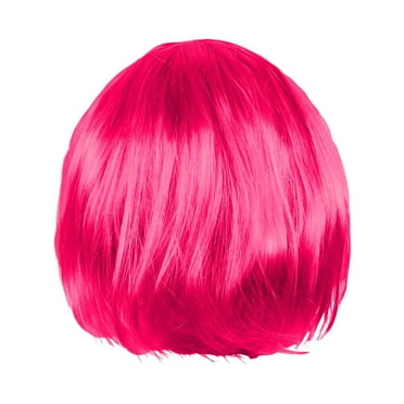 Short Human Hair Wig For Women Party Decoration 30cm Length