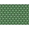 thumbnail image 1 of Ahgly Company Indoor Rectangle Patterned Pastel Green Area Rugs, 6' x 9', 1 of 6