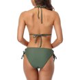 thumbnail image 5 of 2 Pieces Women's Bikini Swimsuits Side Tie Triangle Bottom Swimwear Low Waisted, 5 of 6