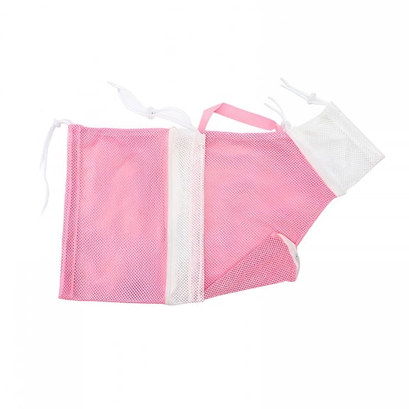 ACDANC Cat Bathing Bag Adjustable Cat Grooming Net Bag Anti-Bite & Anti-Scratch Cat Bath Washing Restraint Bag,Breathable Mesh Cat Grooming Bag for Shower,Nail Trimming,Injection,Peach