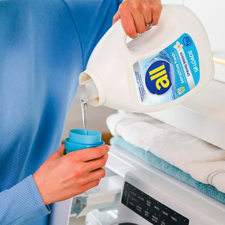 all Sensitive Fresh Liquid Laundry Detergent, Spring Breeze, 73 oz, 58 Loads