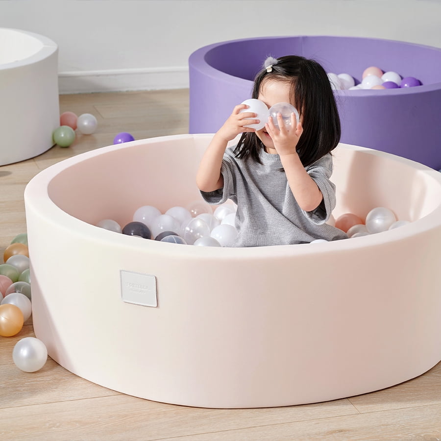 Buy Fortella Foam Ball Pit w/ 200 Balls Included 2.75 in, Round Ball Pit for Toddlers Kids
