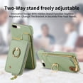 thumbnail image 6 of TECH CIRCLE For iPhone 7 / 8 / SE Case with Card Holder,Slim Stand PU Leather Zipper Wallet Case with Rotation Ring Holder Shockproof Protective Case for Apple iPhone 7 8 SE 2022 4.7",Mint, 6 of 8