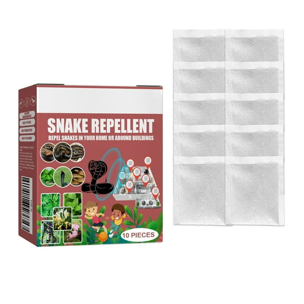 10 unids/set bolsa de serpiente efecto rápido mascota serpiente de larga duración mantener fuera paquetes para jardín